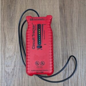 GB Instruments Circuit Tracker Receiver GET-1200 Red Audible Visual LED Tester